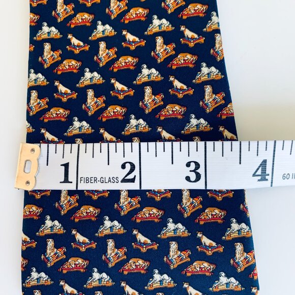 Salvatore Ferragamo XMAS FOX HUNT EQUESTRIAN 100% Silk Ties - Picture 8 of 16